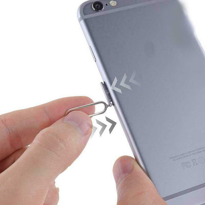 100 Pcs Sim Card Tray Remover Eject Ejector Pin Key Tool For Mobile Phones