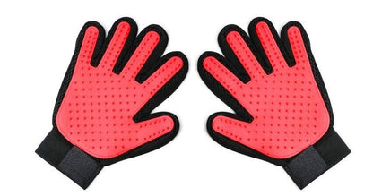 New Dog Cat Pet Grooming Glove Deshedding Brush Fur Remover Mitt UK