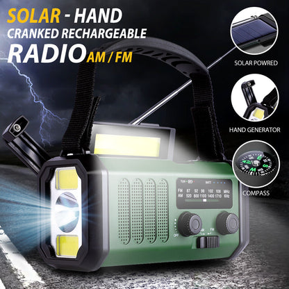 Portable Solar Dynamo Hand Crank Weather Radio