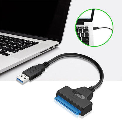 USB 3.0 To SATA 22 Pin 2.5 Inch Hard Disk Drive SSD Adapter Connector Lead Cable