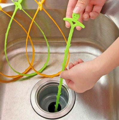 51cm Long Drain UnBlocker Stick Tool Hair Remover Sink Shower Bath Cleaner Snake