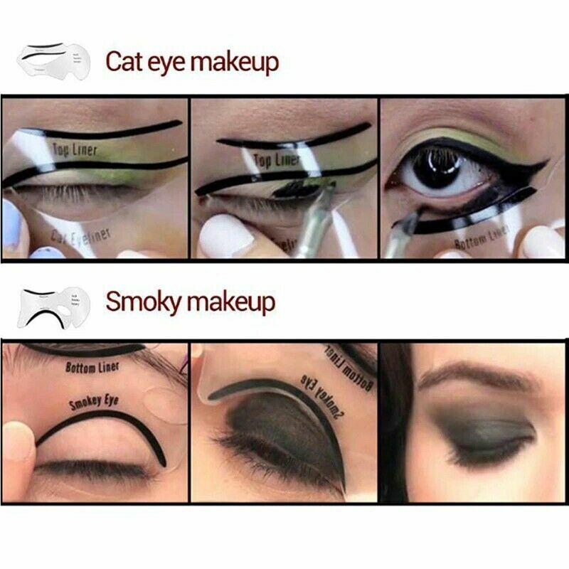 Eyeliner Stencil Eyeshadow Guide