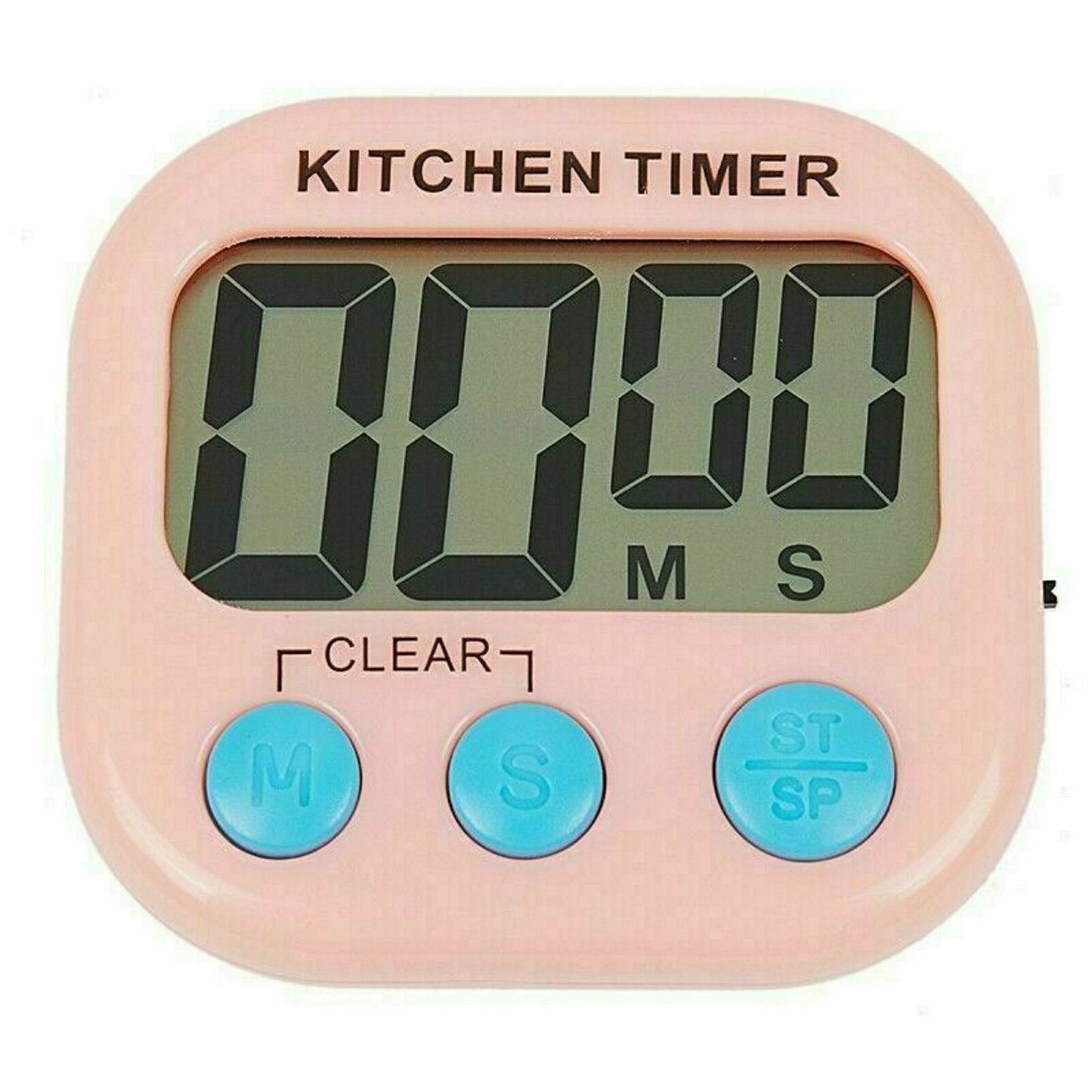 Kitchen Egg Cooking Magnetic Timer Clock Stopwatch Large LCD Digital Loud Alarm