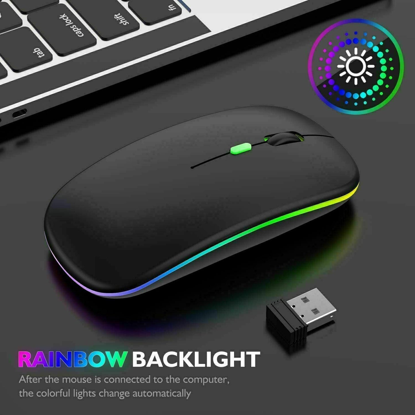 Slim Silent Rechargeable Wireless Mouse