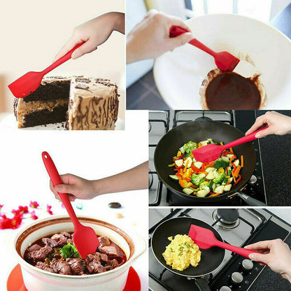 Silicone Spatula Heat Resistant Seamless Rubber Cake Mixing Scraper