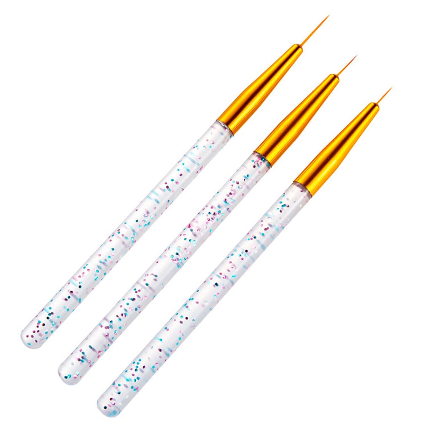 3Pcs Nail Art Brush Line Drawing Pen