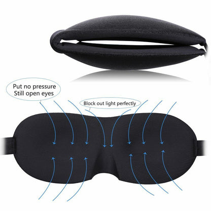 Eye Mask Soft Padded 3D Sleep Sponge