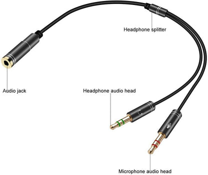 3.5mm Headset Adapter Splitter