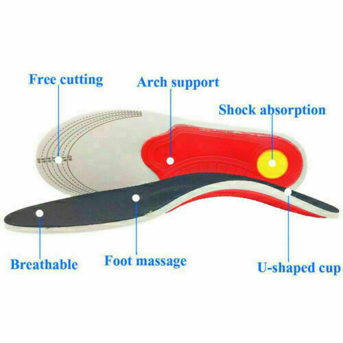 Orthotic Insoles for Arch Support Plantar Fasciitis Flat Feet Back Heel Pain