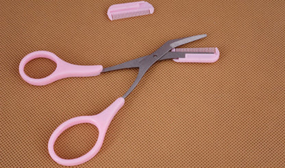 Eyebrow Eyelash Hair Scissors Comb