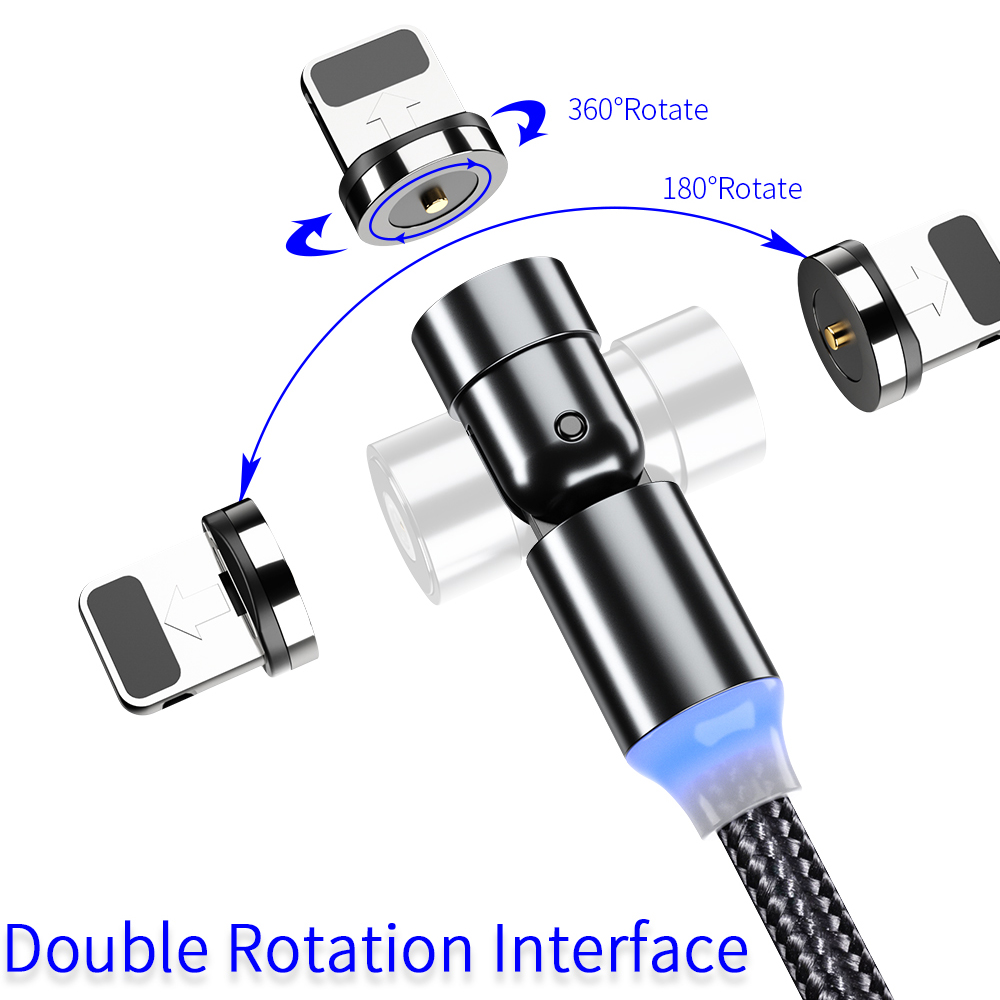 3 In 1 Micro USB Magnetic Charging Cable