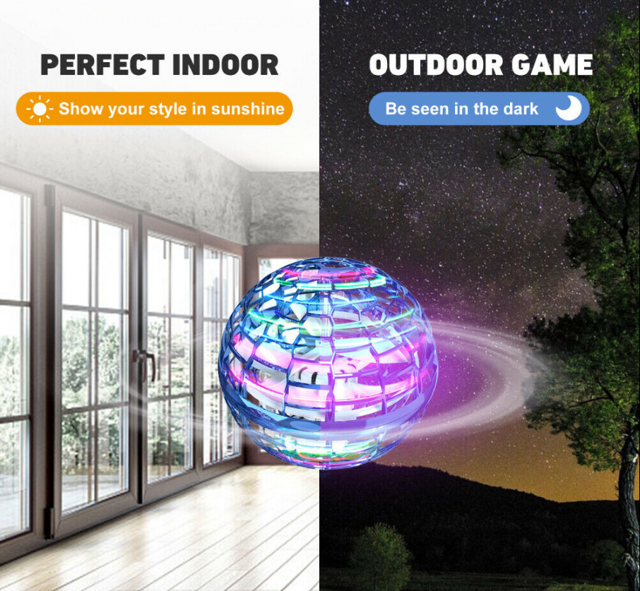 Pro Flying Ball Space Orb Magic Mini Drone UFO Boomerang Boy Girl Toy Gifts