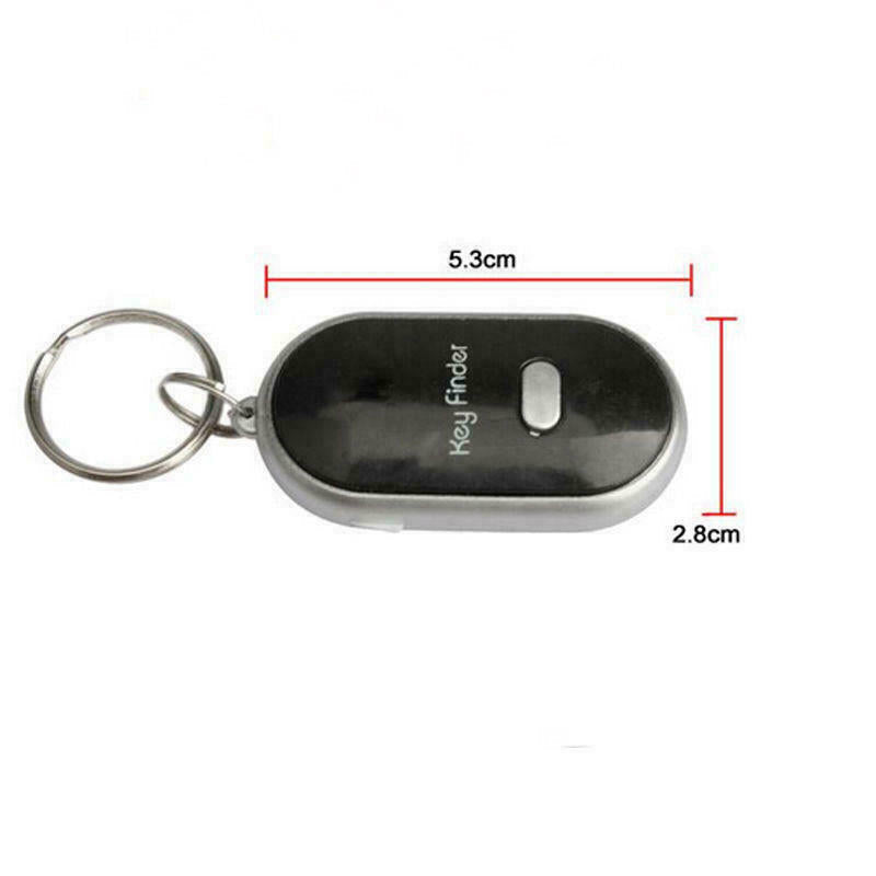 Lost Key Finder Whistle Beeping Flashing Locator Remote keychain LED Sonic torch