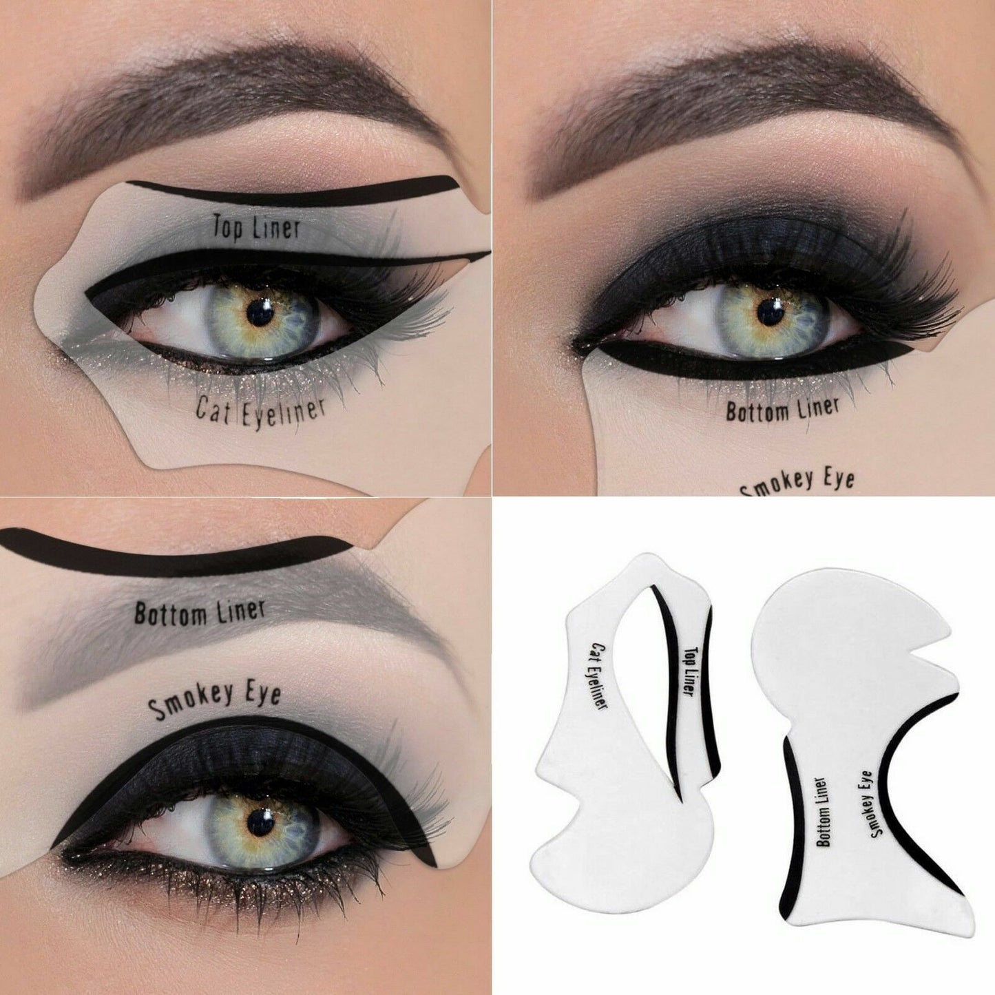 Eyeliner Stencil Eyeshadow Guide