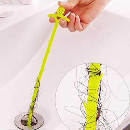 51cm Long Drain UnBlocker Stick Tool Hair Remover Sink Shower Bath Cleaner Snake