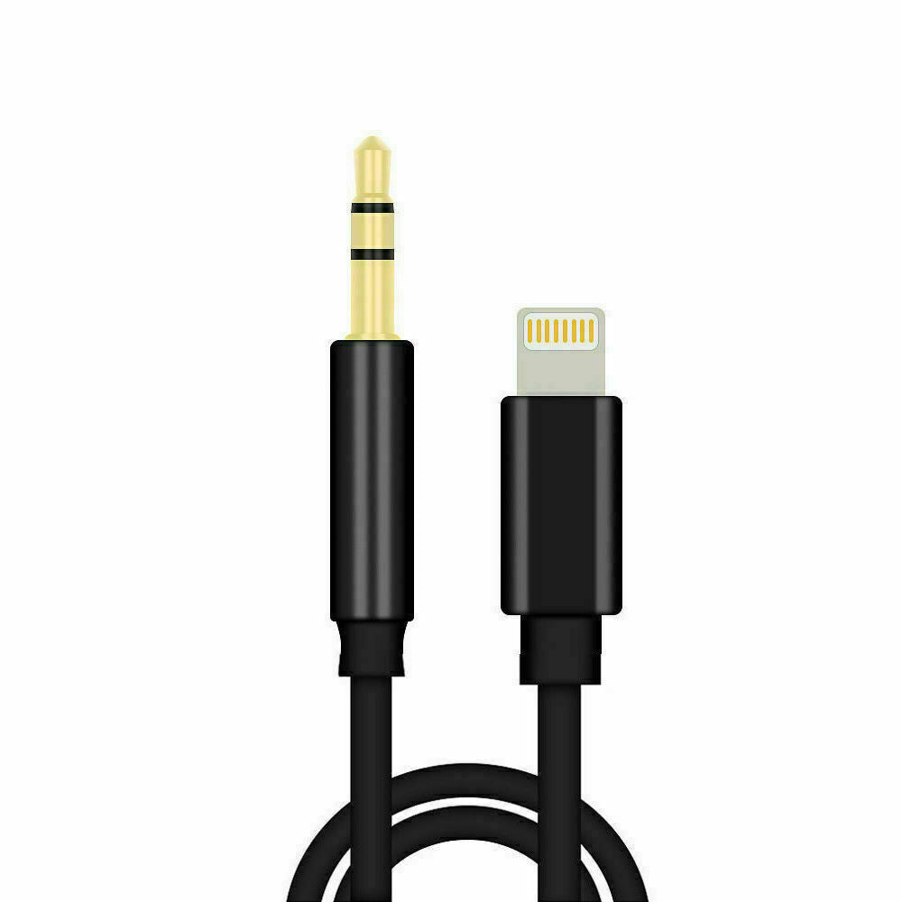 1M 8-pin to Aux Male Jack 3.5mm Audio Adapter Cable For iPhone