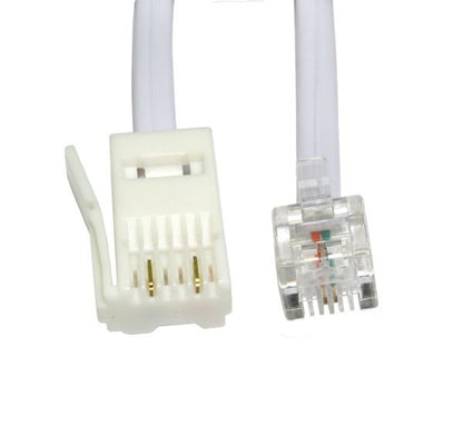 2m BT to RJ11 Telephone Modem Cable UK Landline Lead Fax Router Phone Sky Box