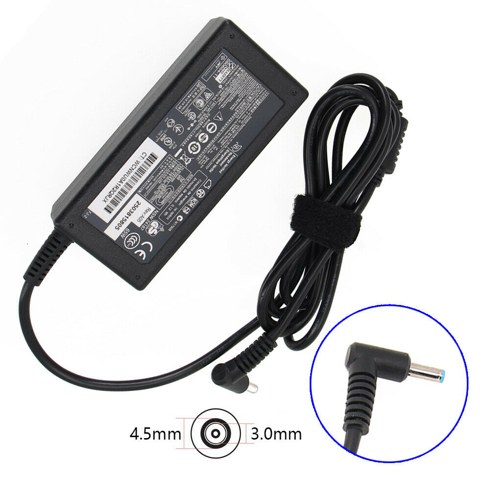 Laptop Adapter Charger For HP Pavilion BLUE PIN 3.33A 65W 19.5V AC Cable Plug