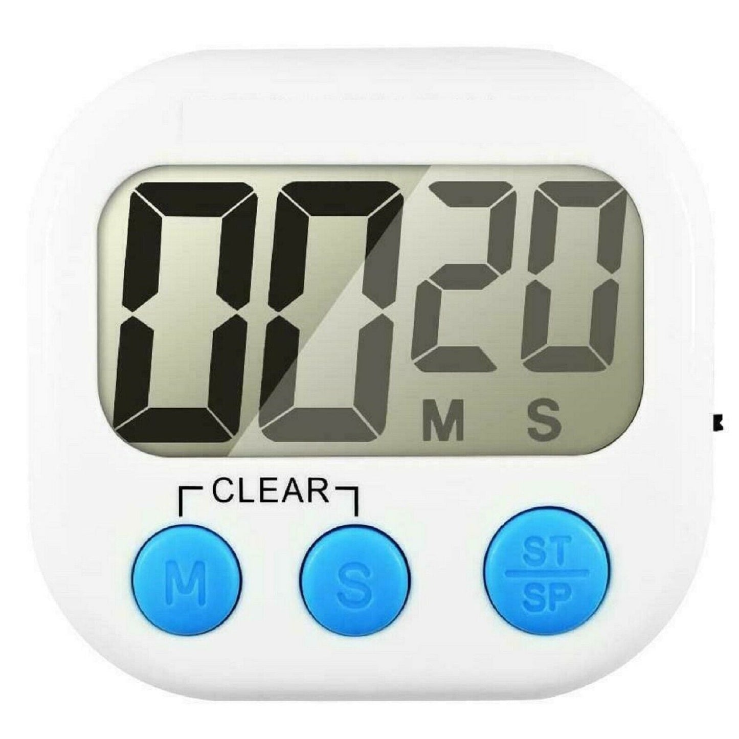 Kitchen Egg Cooking Magnetic Timer Clock Stopwatch Large LCD Digital Loud Alarm