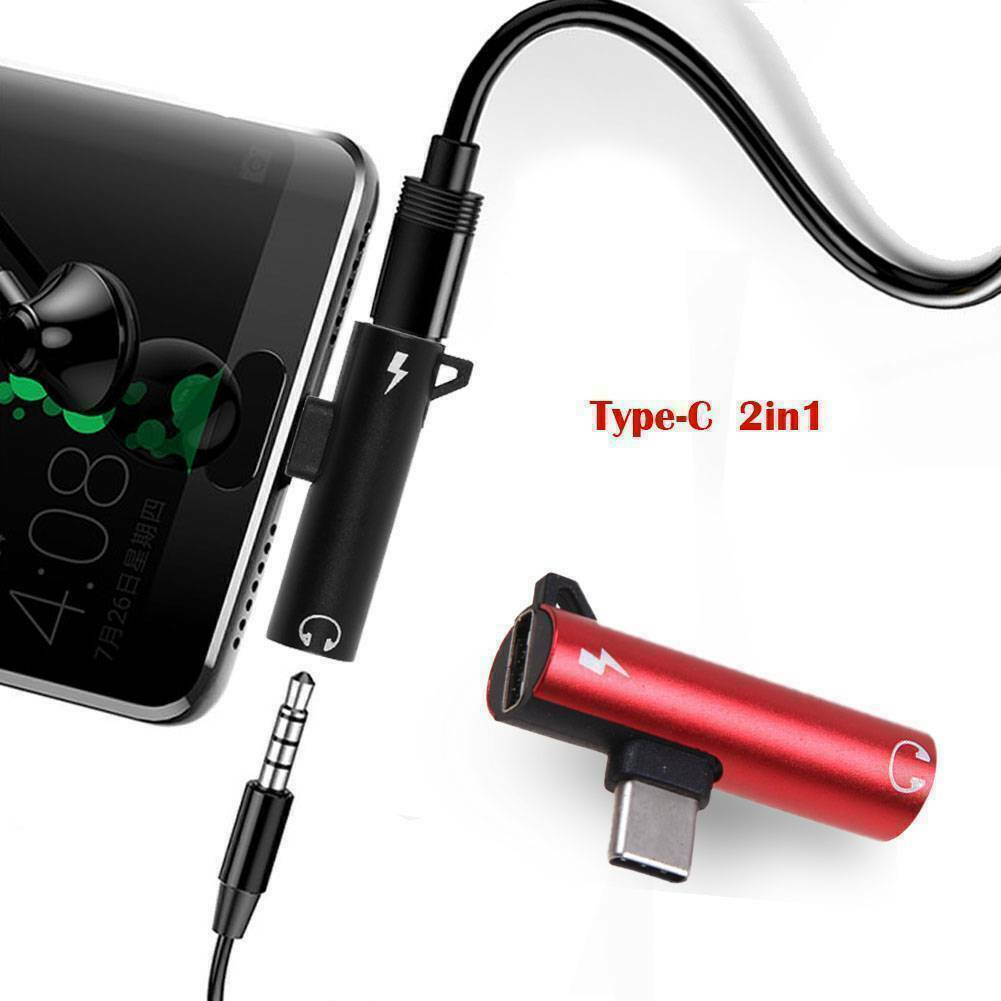 USB Type C To 3.5mm Audio Aux Headphone Jack Charger Adapter