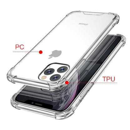 CLEAR CASE For iPhone 12 Mini Pro Max  8 7 Shockproof Gel Silicone Cover