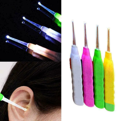 LED Light Flashlight Ear Pick Ear Wax Remover Tweezer Earpick Cleaner Curette UK