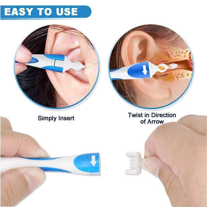 Ear Wax Remover Cleaner Soft Spiral Earwax Smart Removal Set