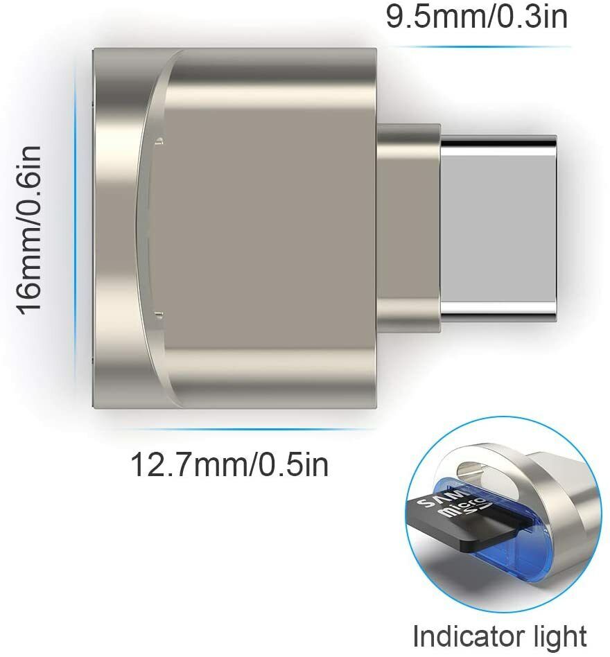 SD Card Reader USB-C to Micro SD