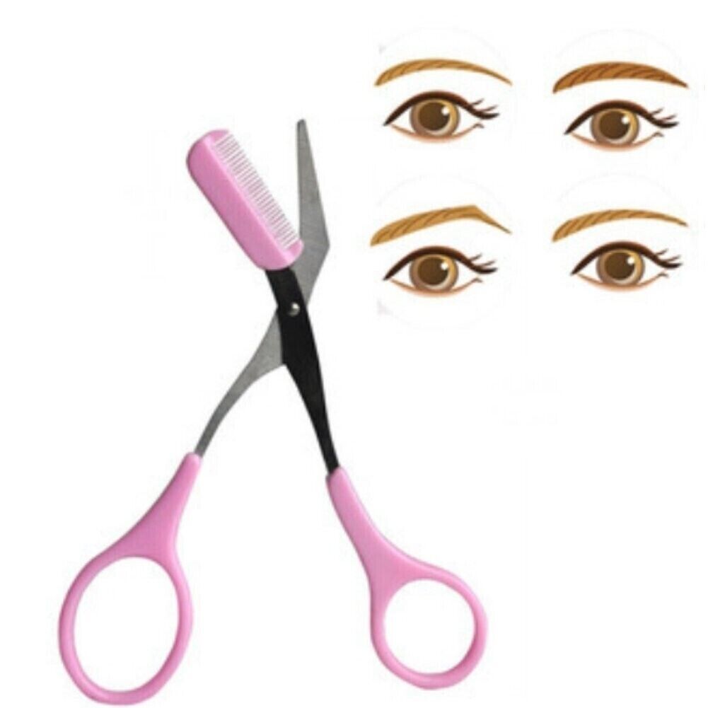 Eyebrow Eyelash Hair Scissors Comb