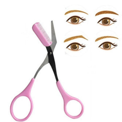 Eyebrow Eyelash Hair Scissors Comb