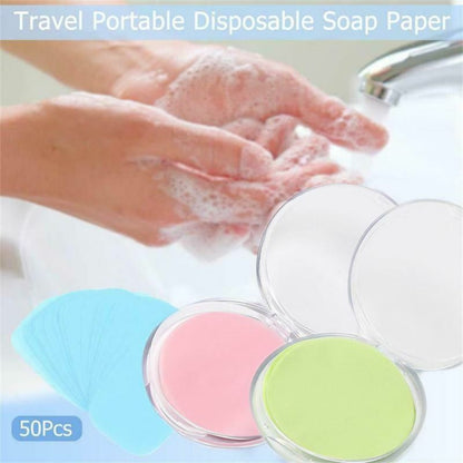 50 compact Sheet Scented Paper Soap