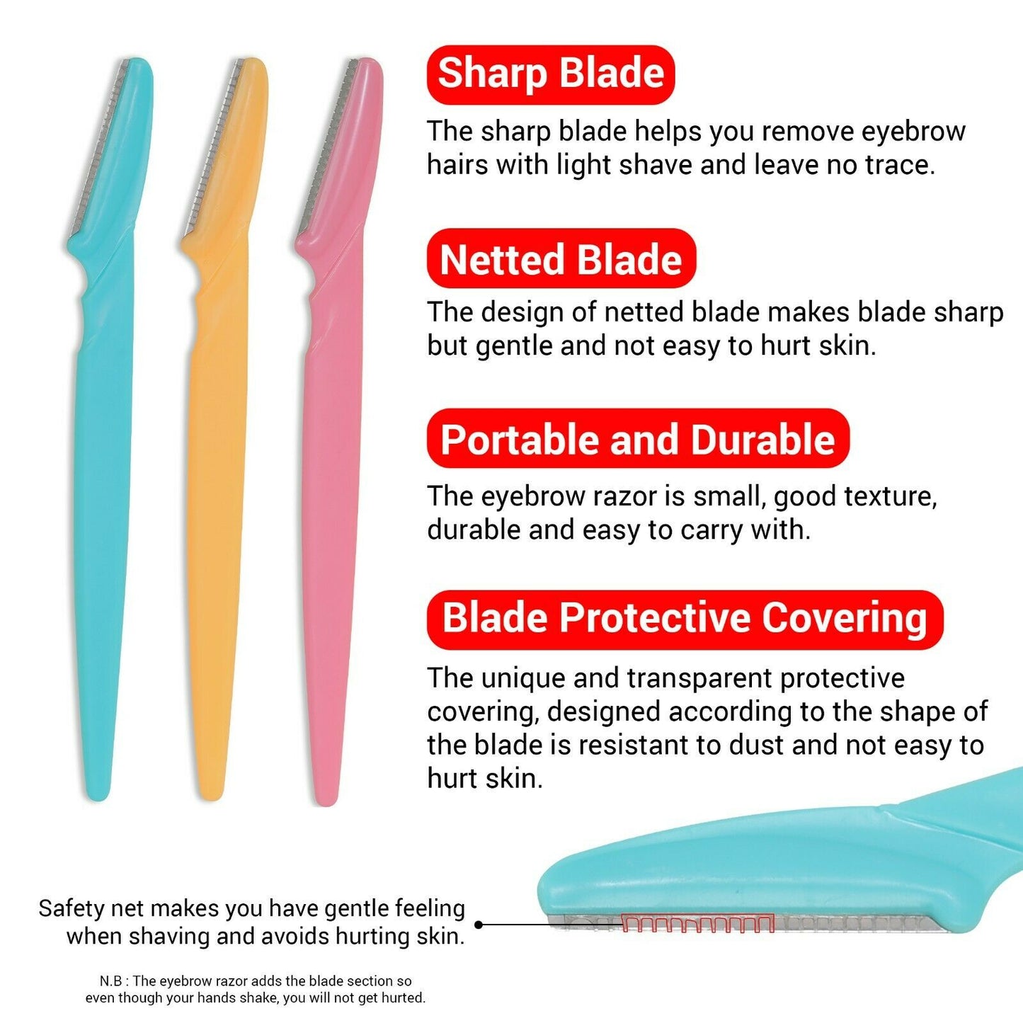 Eyebrow Trimmer Blade Shaping Knife Hair Remover Tools