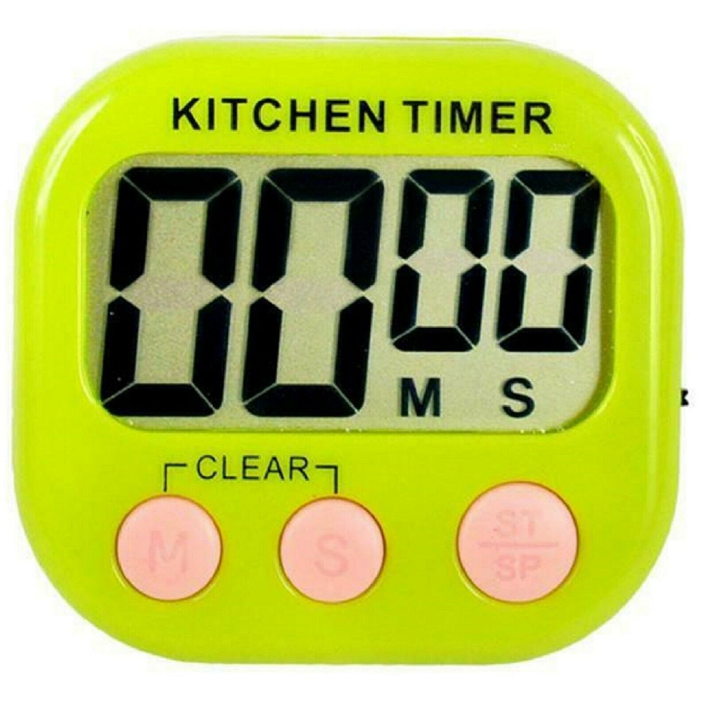 Kitchen Egg Cooking Magnetic Timer Clock Stopwatch Large LCD Digital Loud Alarm