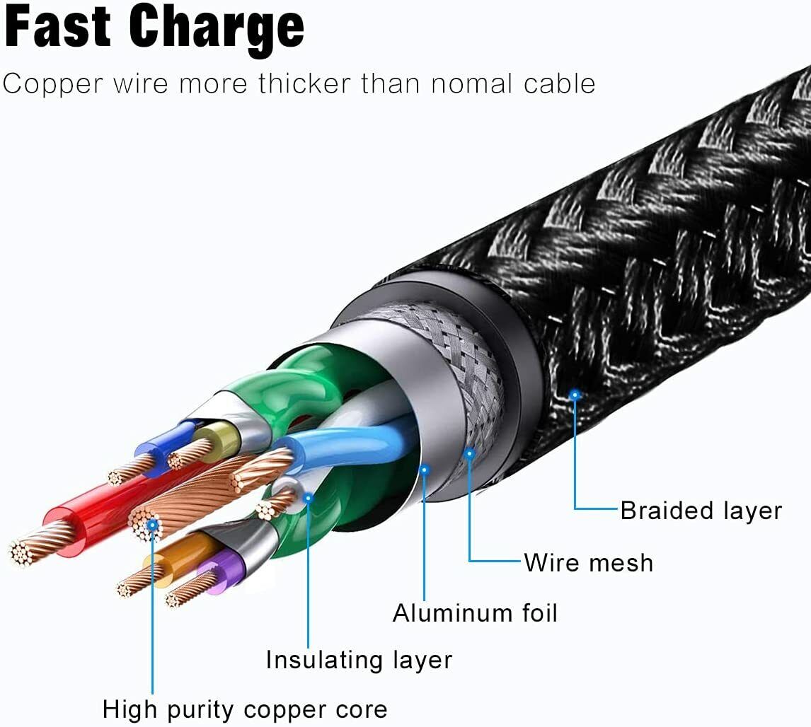 90 Degree iphone Fast Charging Data Cable