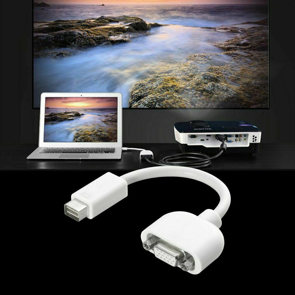 Mini DVI Port to VGA Adapter for Apple iMac MacBook Mac Display Monitor Projector