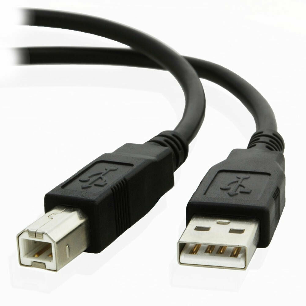 USB Printer Cable 2.0 24AWG Lead A to B 25cm/50cm/1m/2m/3m/5m Kodak Epson HP