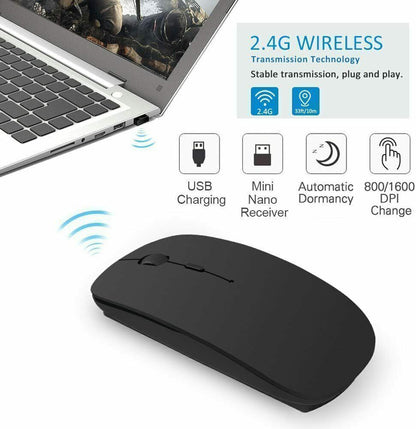 2.4 GHz Wireless Cordless Mouse Mice Optical Scroll For PC Laptop Computer + USB