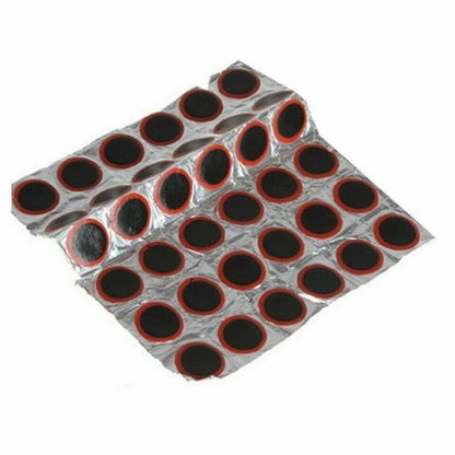 48PCS RUBBER PUNCTURE PATCHES BICYCLE BIKE TIRE TYRE TUBE REPAIR PATCH KIT