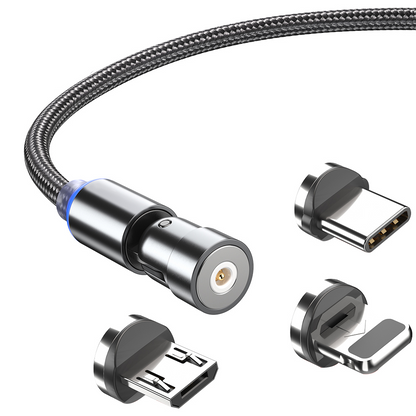 3 In 1 Micro USB Magnetic Charging Cable