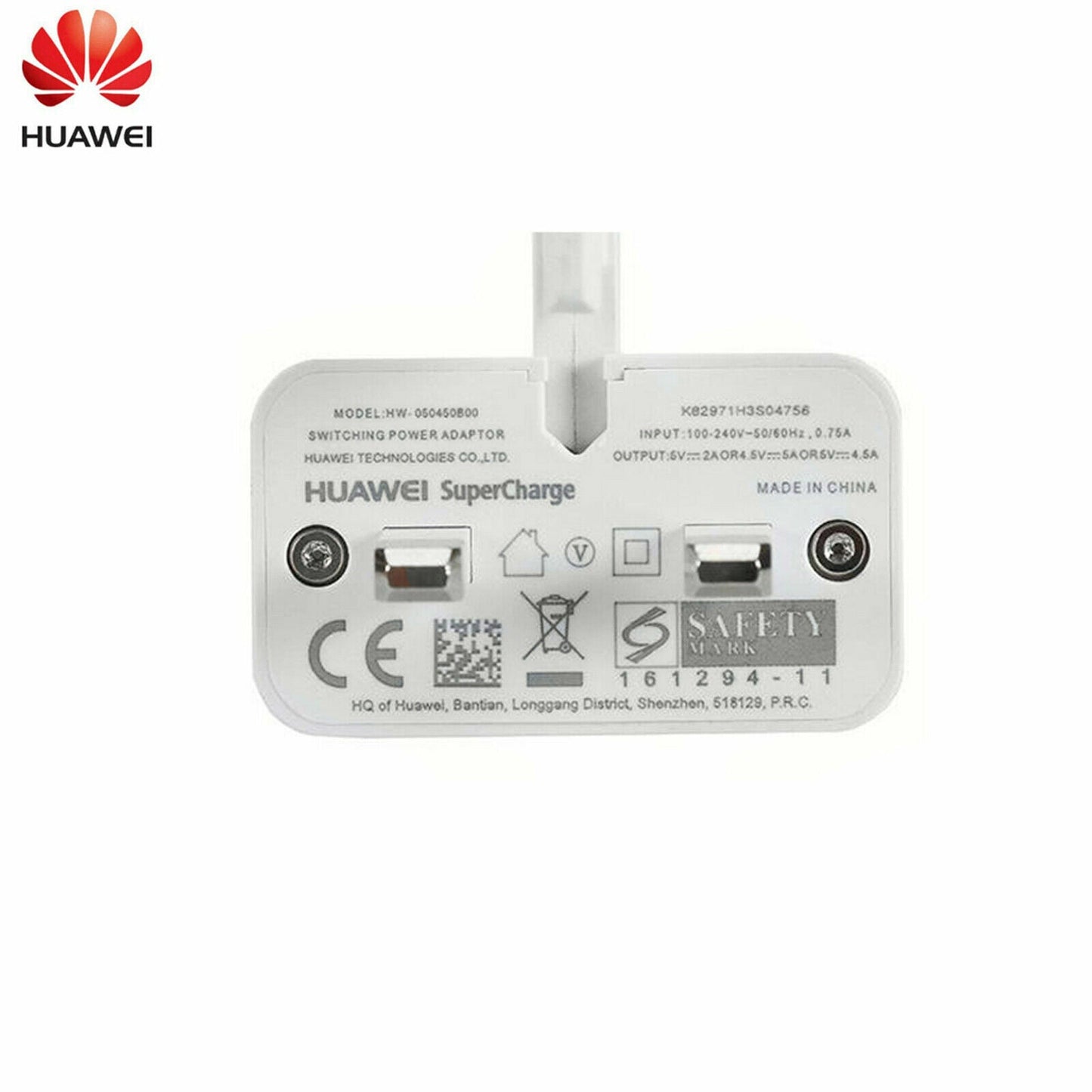 Genuine Huawei Super Mains Charger Plug USB