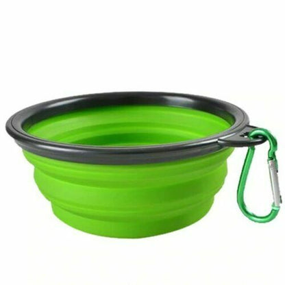 Collapsible Pet Dog Cat Feeding Bowl Pop Up Compact Travel Silicone Dish Feeder