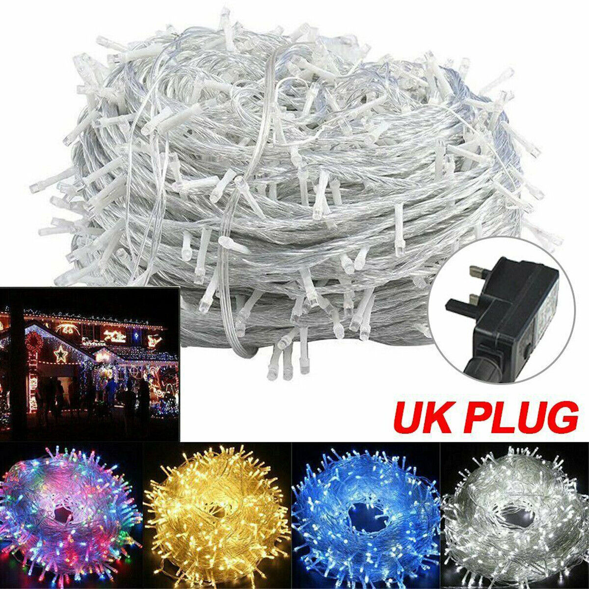 Christmas Fairy String Lights 100-500 LED