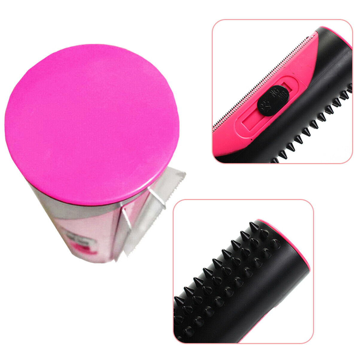 Pet Hair Fur Deshedding Shedding Trimmer Grooming Dog Cat Roll D Comb Brush Tool UK Stock