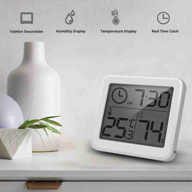 Digital Temperature Humidity Meter Sensor Thermometer Gauge LCD Hygrometer Room