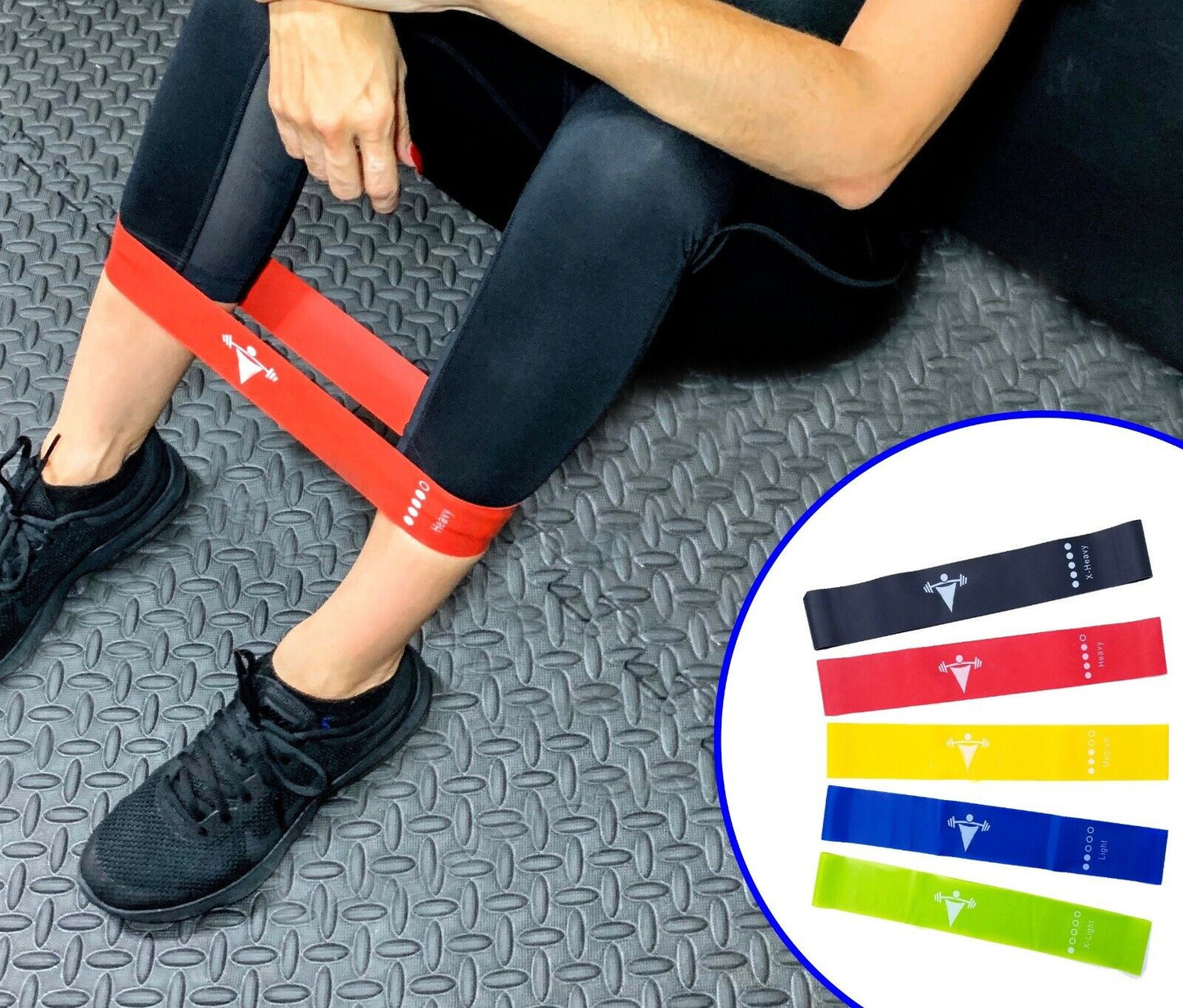 Set of 5 Exercise Workout CrossFit Fitness Yoga Booty Band