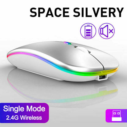 Slim Silent Rechargeable Wireless Mouse