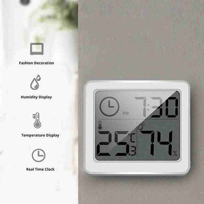 Digital Temperature Humidity Meter Sensor Thermometer Gauge LCD Hygrometer Room