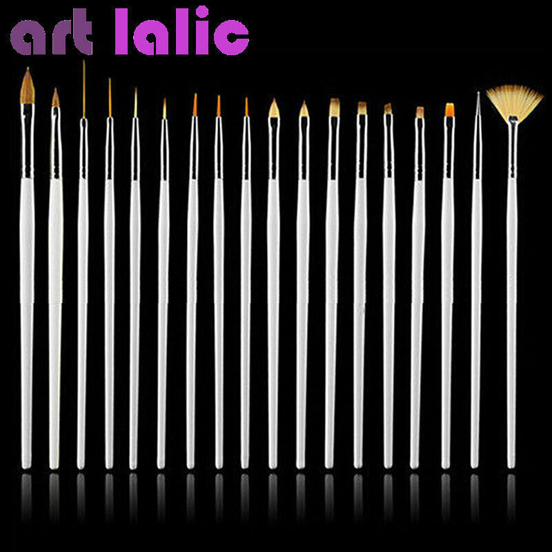 15 UV GEL & Acrylic Nail Art Design Dotting Painting Pen Polish Brush Set