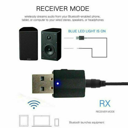 USB Bluetooth 5.0 Audio Transmitter Receiver Adapter