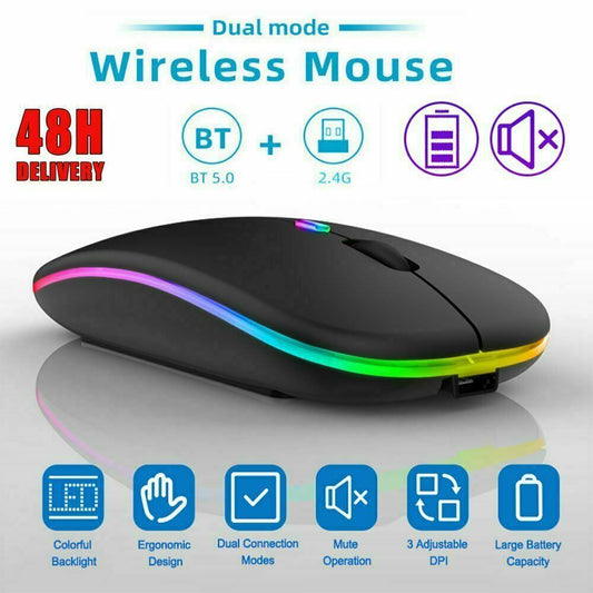 Slim Rechargeable Bluetooth Mouse